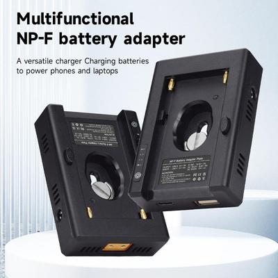 Placa adaptadora de batería con montura NP-F V para Sony NP-F970, F750 y F550, monitor de luz LED para cámara Canon 5D2 y 5D3 DSLR.