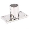 Stanchion Base Stainless Steel 90 Degree Rectangular   AntiCorrosion Polishing Hnadrail Fitting for Boat Yacht(22mm )
