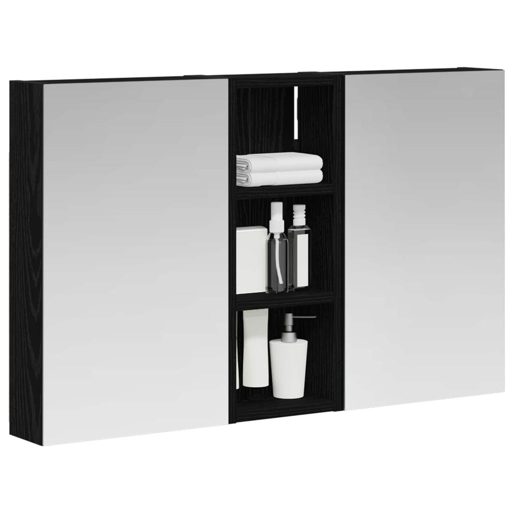 Bathroom Cabinet Set 3 Pcs 80 X 10.5 X 50 Cm Engineered Wood