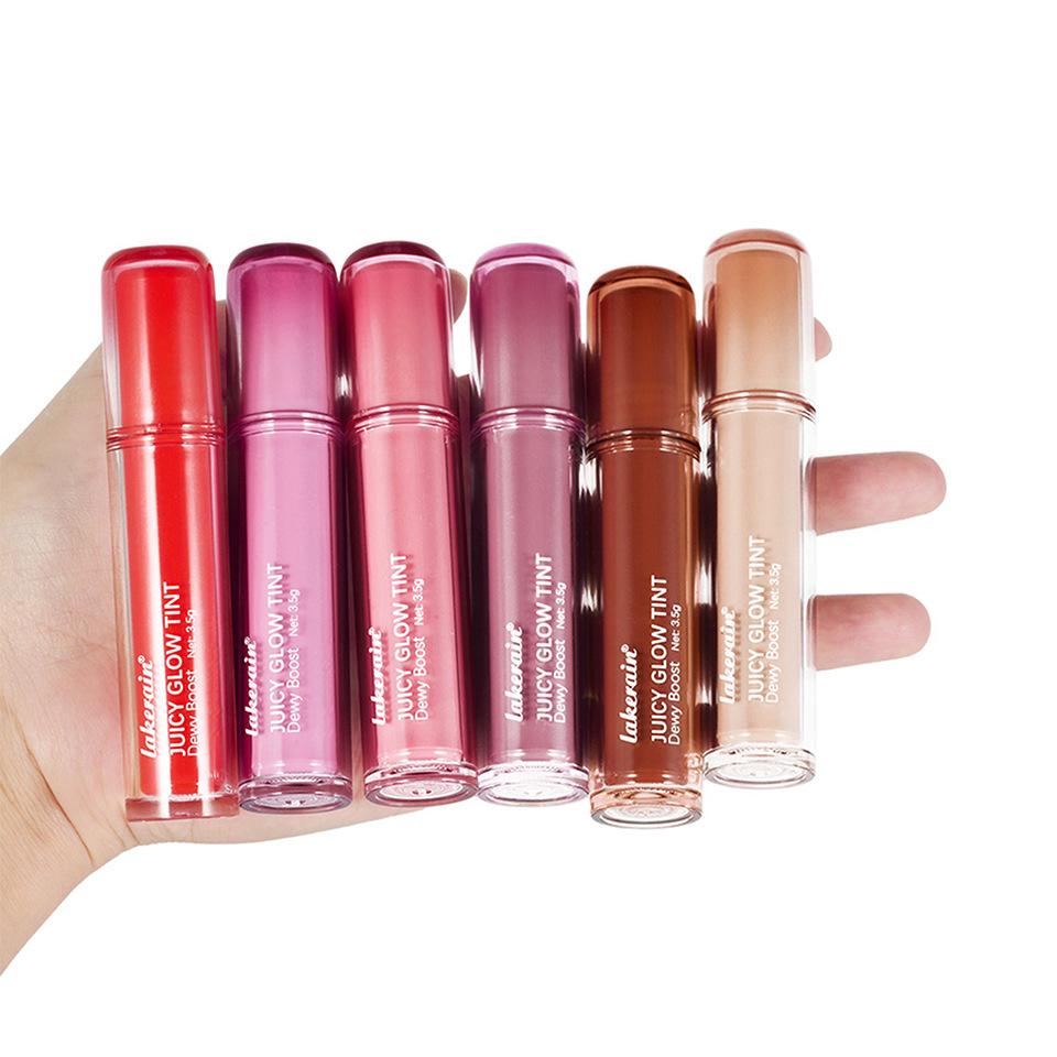 lakerain Juicy Glow Tint Lip Gloss Set - 6 Colors Dewy Boost Hydrating Lip Tint Long Lasting Moisturizing Shiny Lip Oil Plumping Lip Gloss for Women 6pcs