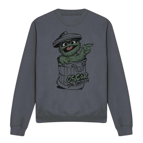 Sesame Street Unisex Adult Oscar The Grouch Sweatshirt