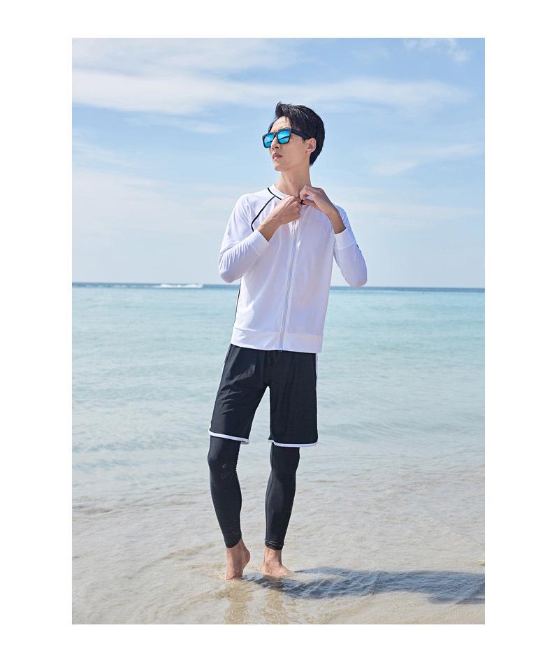 Men's Long Sleeve and Pants Snorkeling Wetsuit Set - Customizable Jellyfish Protection.