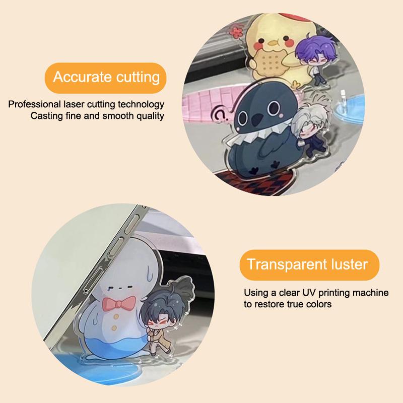 Q-Version Love And Deepspace Phone Stand Complete Set Of Acrylic Exquisite High Beauty Cute Thickened Desktop Decor Girl Gifts