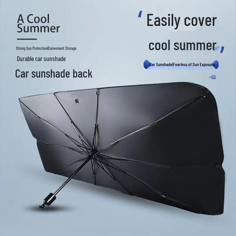 Foldable Car Windshield Sunshade - Heat Insulation & Sun Protection Curtain
