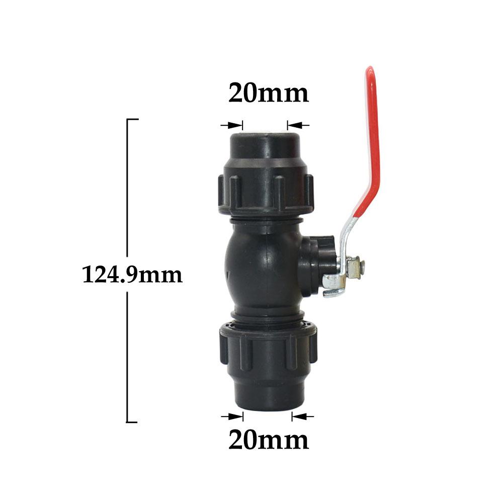 

20/25/32/40/50mm Pe Tube Ball Valve Quick Connector Garden Tap Water Coupler With Female Thread 1/2 3/4 1 1.2 1.5 Inch 1pcs