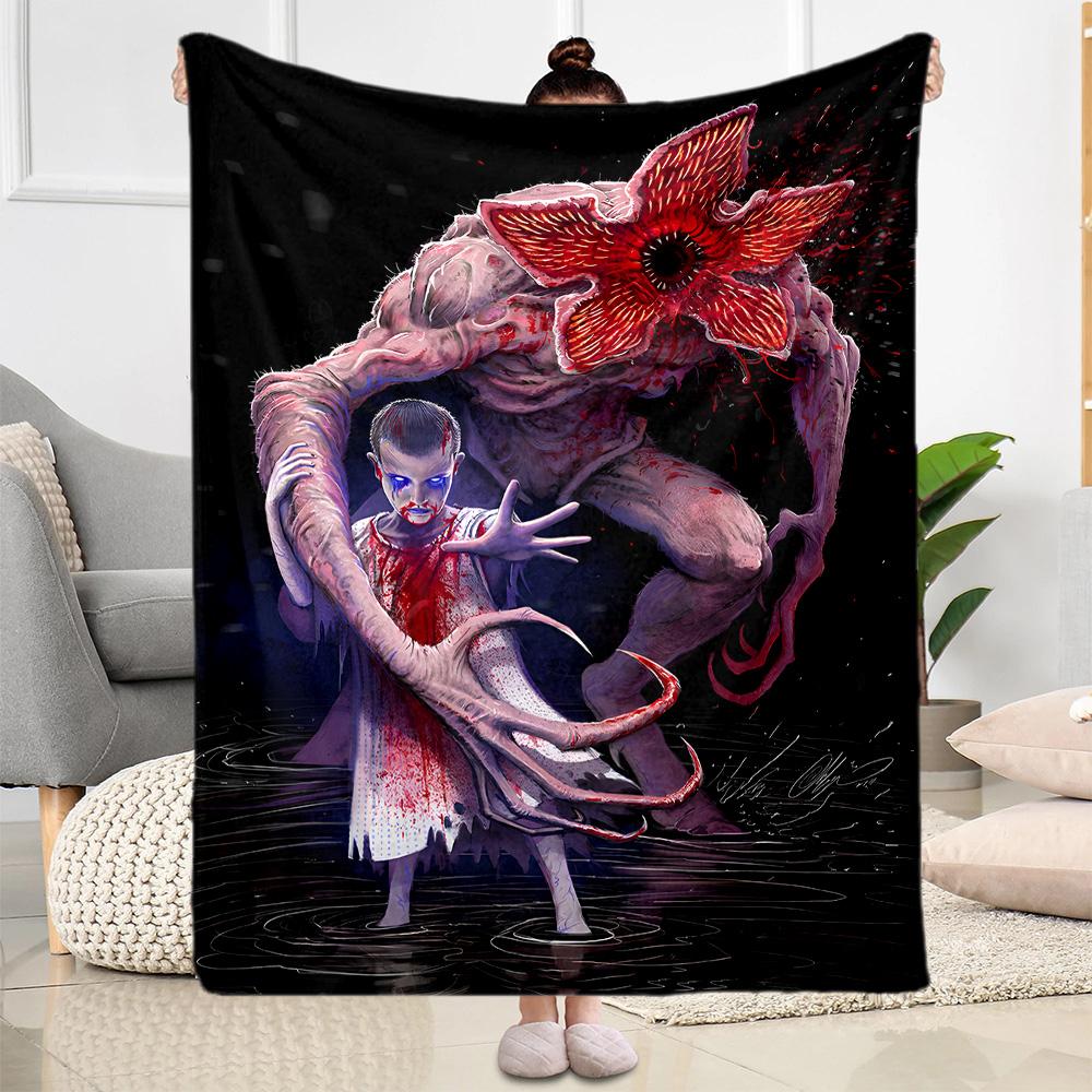 Stranger Things Blanket Suitable for sofas,travel, living rooms also a good gift for friends and family Suitable for all seasons.