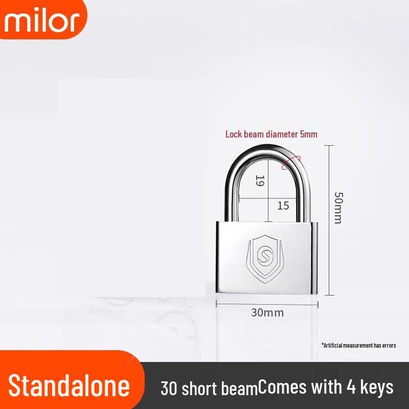 AVADEN 30mm Short Shackle Stainless Steel Padlock Set