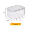 ZISIZ Thickened Rectangular Food Storage Containers with Lids