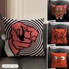 Aesthetic Art J-Jean-Jullien Cushion Cover Natural Linen Organic Fabric Double-Sided Printing Sofa Home Decor Gift Pillow Case