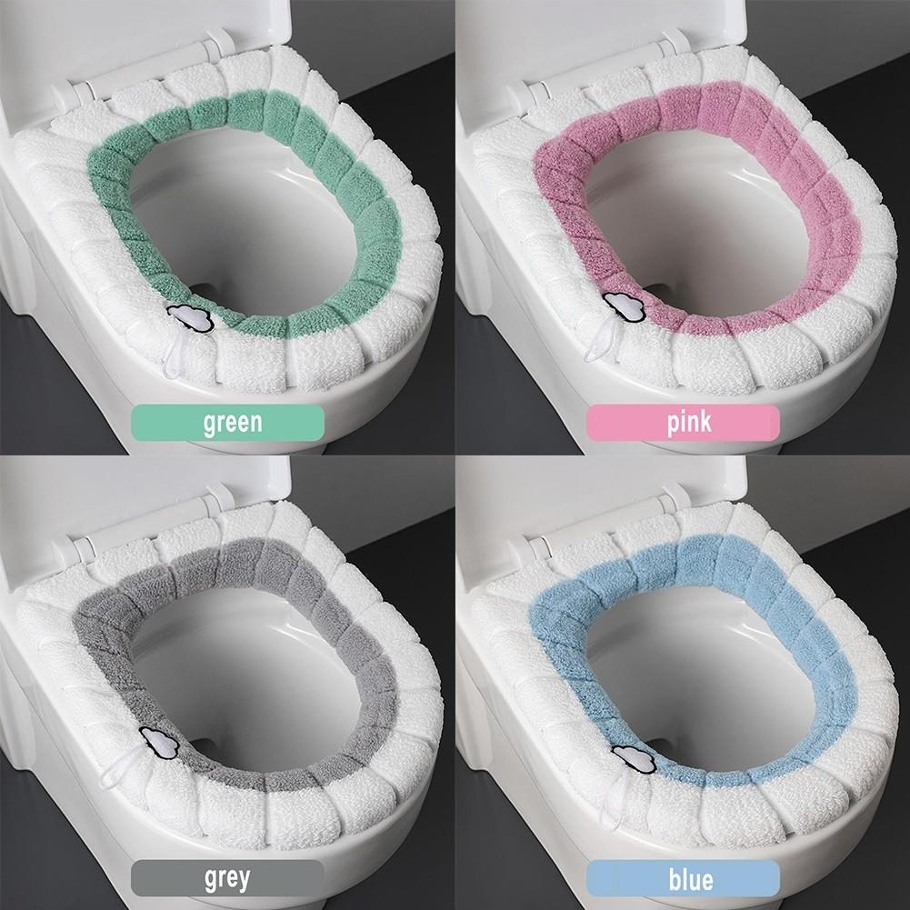 Toilet Seat Cover Closestool Lid Mat Polyester Material Soft Cushioning