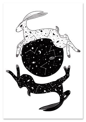 Space Bunnies Poster