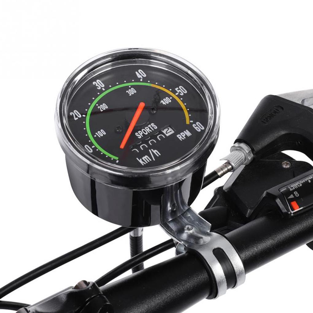 Bicycle Speedometer Waterproof Analog Mechanical Odometer With Hardware Cycling Stopwatch For General 26/27.5/28/29 Inch Bicycle
