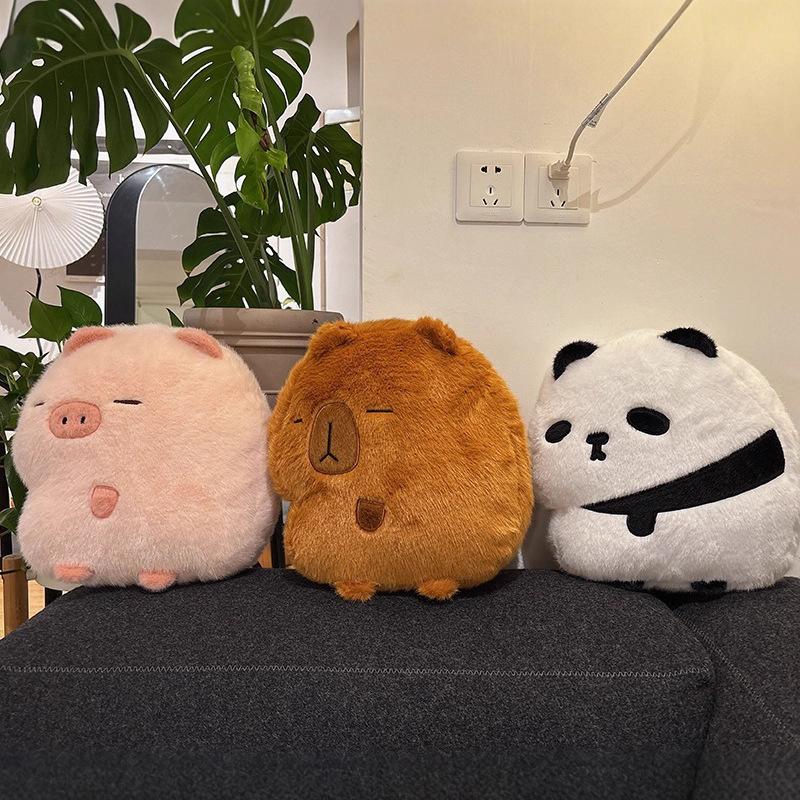 Cartoon Cute Capybara Panda Throw Pillow Plush Toy Doll Pig Doll Home Pillow Cushion Doll