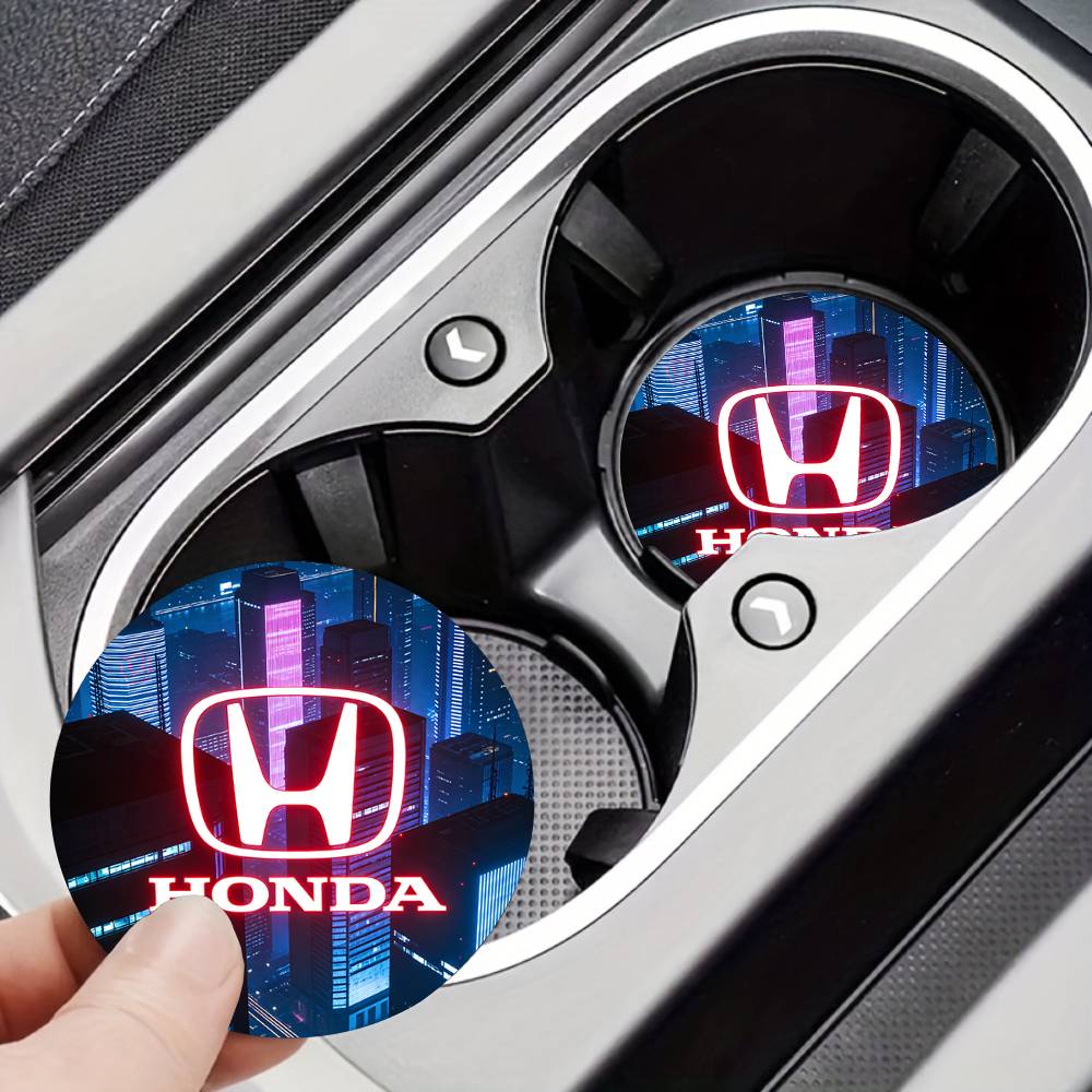 For Honda New Car Cup Holder Anti-Slip Silicone 7cm Insert Coaster Mat Universal Car Accessories Black Fit LG Most Cars