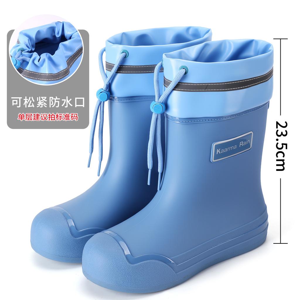 Outdoor Fashion Women's Rain Boots Non-slip Waterproof Thickened Bundle Rain Shoes Car Wash Outer Wear Medium Tube Cute