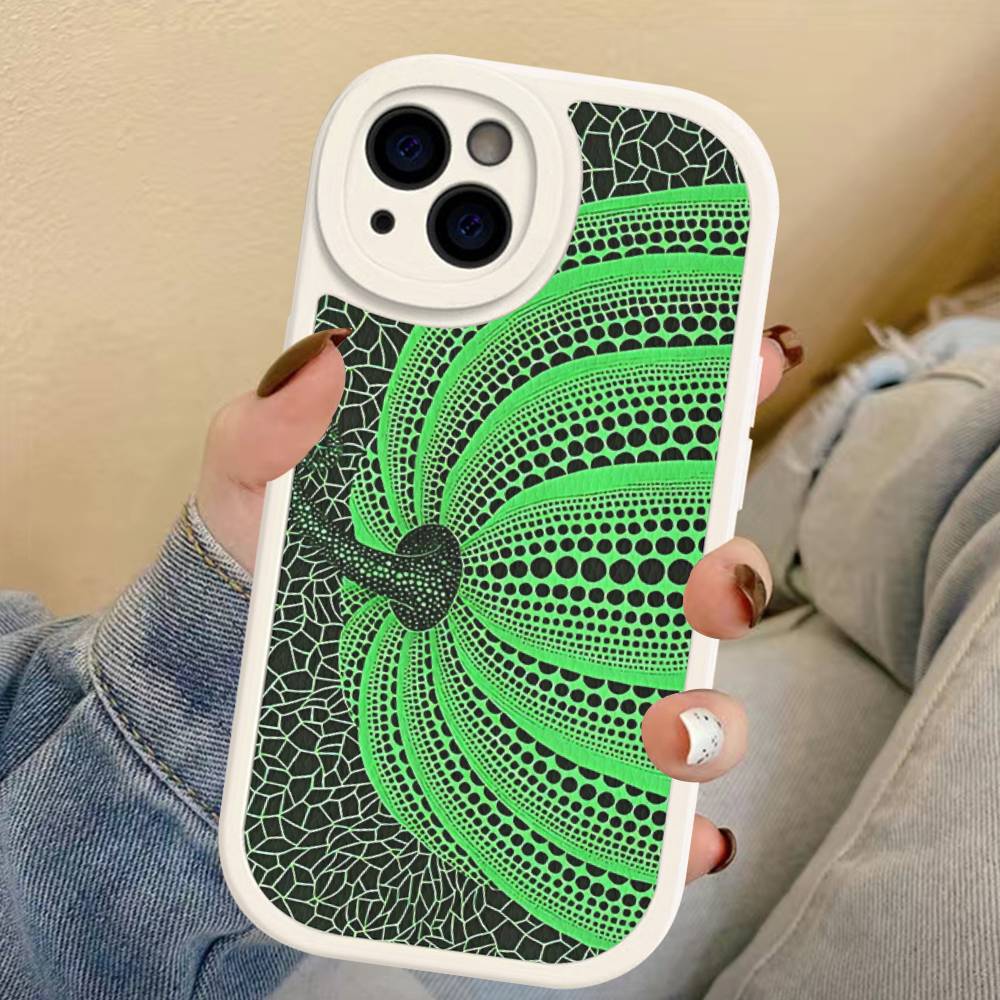 

Yayoi Kusama Pumpkin Flower Art For IPhone 16 15 14 13 12 11 Pro Max Plus Leather Phone Cover iphone 11