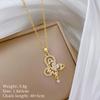 Multi-Element Style Copper Micro-Inlaid Necklace Combination Female Real Gold Electroplated Exquisite Collarbone Chain