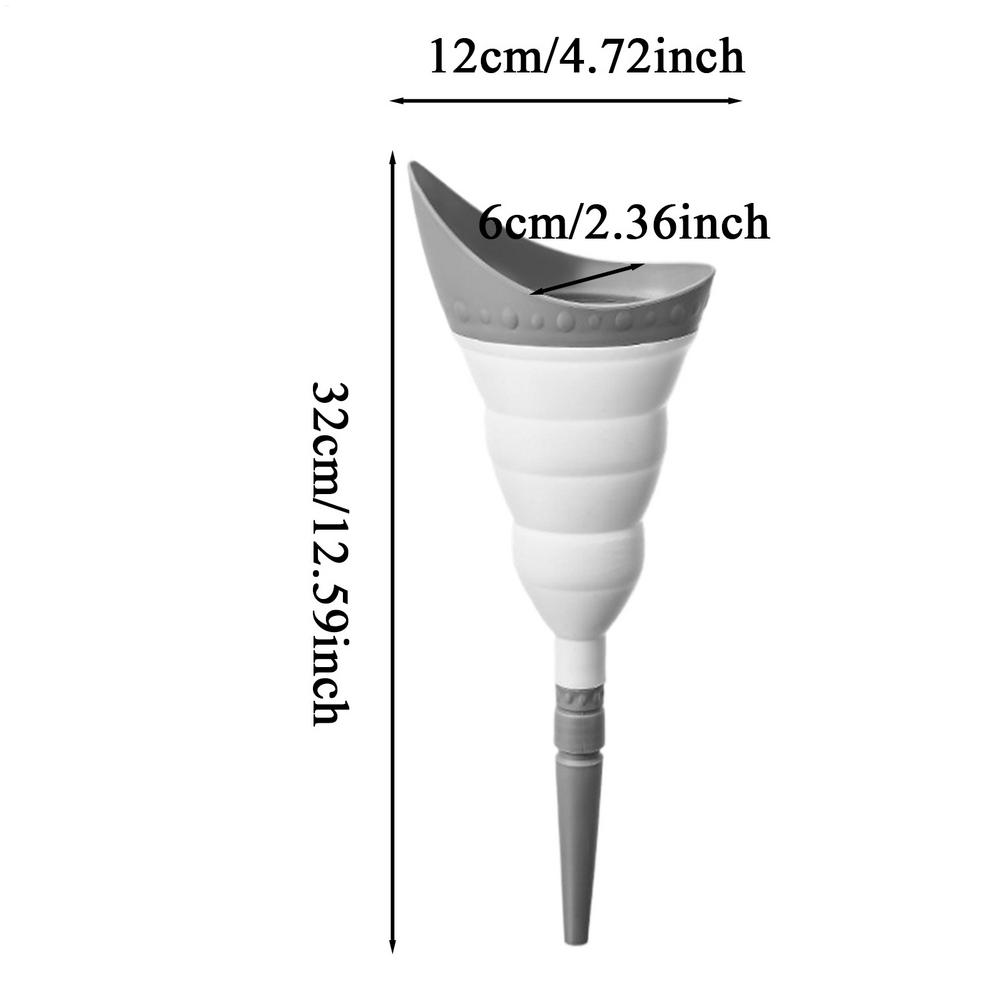 

Foldable Pee Funnel For Women Standing Piss Reusable Silicone Toilet Female Urinal For Travel Femme Urinating Device Outdoor білий