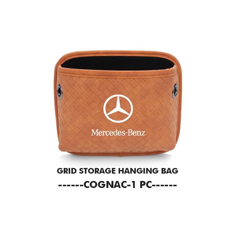 Car Storage Bag Nylon Buckle Adhesive Mobile Phone Bag For Mercedes Benz CLK GLC W212 C200 C300 W203 W204 W205 W169 W176 GLC