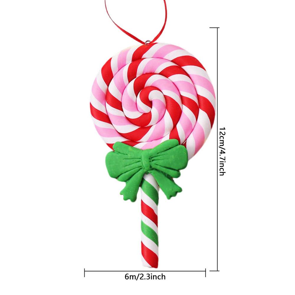 Christmas Lollipop Candy Pendant Candy Christmas Ornaments Red and White Christmas Lollipop Hanging Ornaments Xmas Tree Ornament