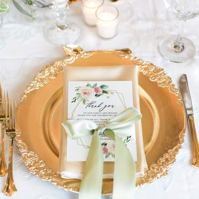 50 Event Cards for Wedding Dinners - Table Cards, Thank You Cards and Decorative Pieces To Enhance Your Event Ambiance