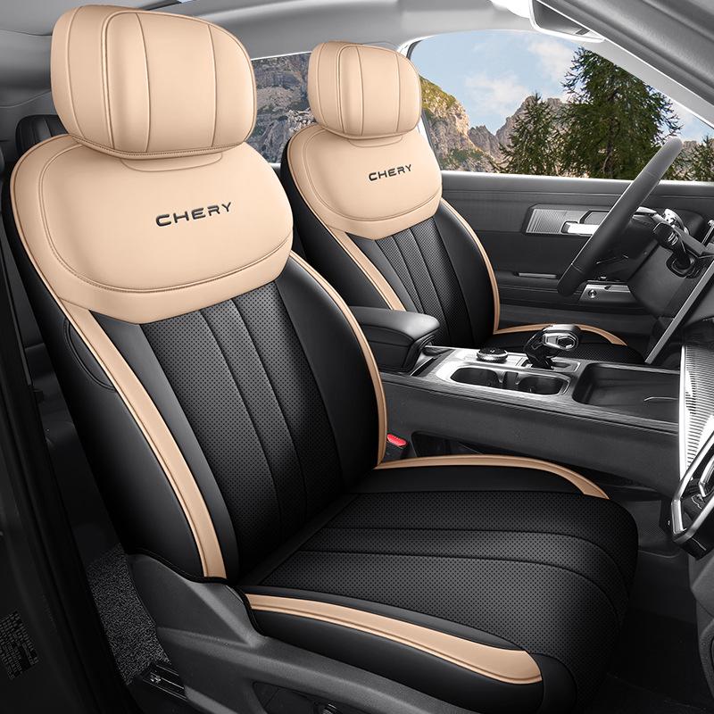 New Model Universal Full Leather Car Seat Cushion for Fengyun T6, Five-Seat, All-Season