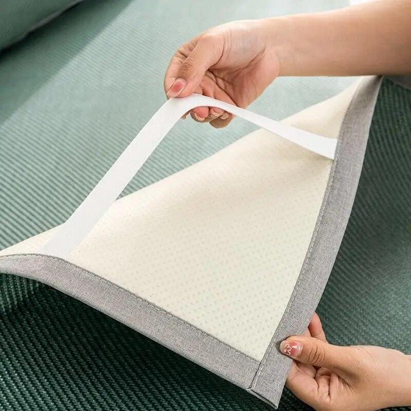 Summer Mosquito Repellent Cold Mat Sofa Cushion Cover Ice Silk Anti Slip Sofa Cover Fabric Cushion Living Room Sofa Decor