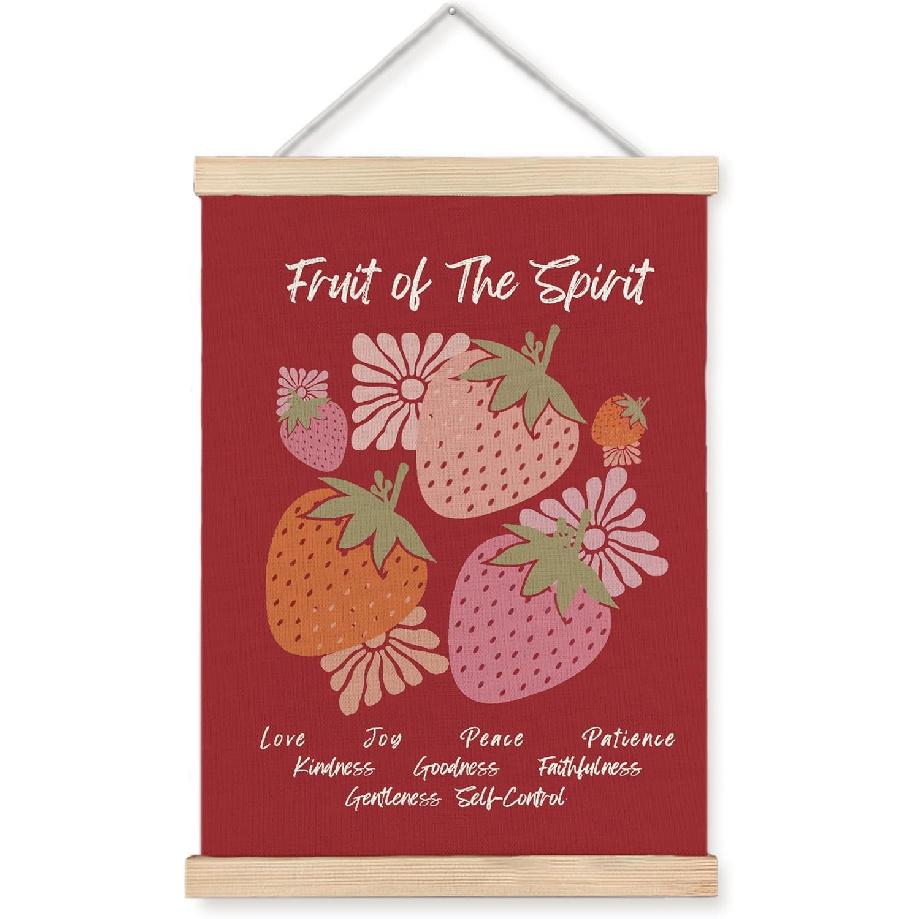 WUCHJ Psalm 61:2 Christian Wall Art Poster, pirational Christian Wall Decor, When My Heart is Overwhelmed Bible Verses Canvas Prints Artwork for Home