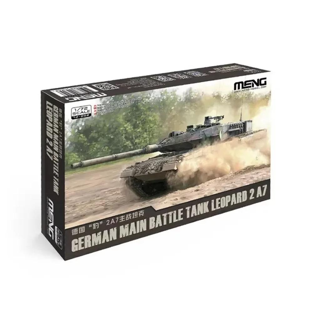 MENG 1/72 German Leopard 2A4 Main Battle Tanks Assemble Figure Whole Set 72-009 Model Assembly Uncolored Plastic Toy Gift