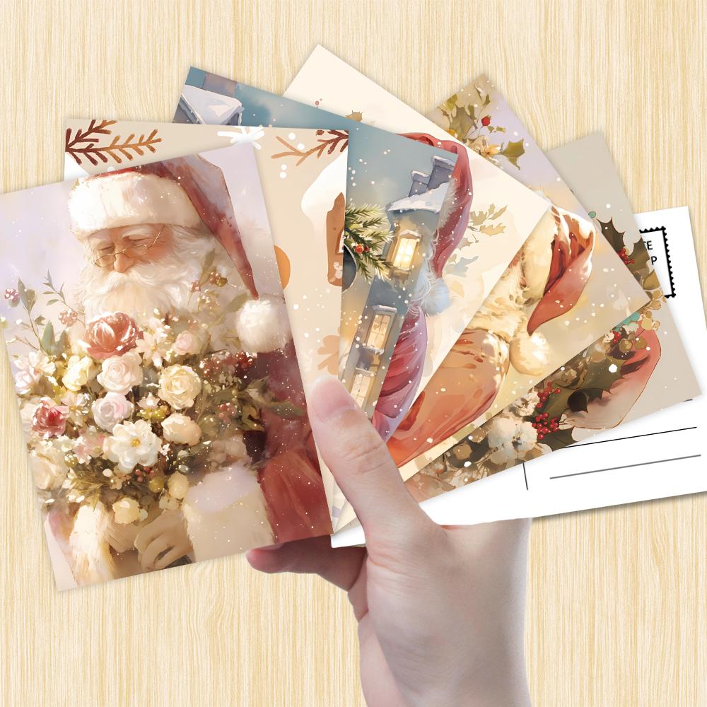 32 Stück, Vintage Weihnachtspostkarten, Weihnachtsmann, Geburtstags-/Jubiläumsgeschenke, Sammlerstücke, zum Verschenken geeignet und versandfähig.