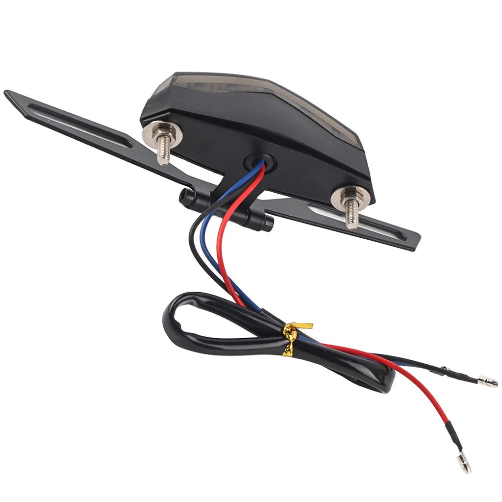 1Pc Motorcycle Dirt Bike LED Tail Brake Light License Plate Mount Holder Bracket Red Blue Light