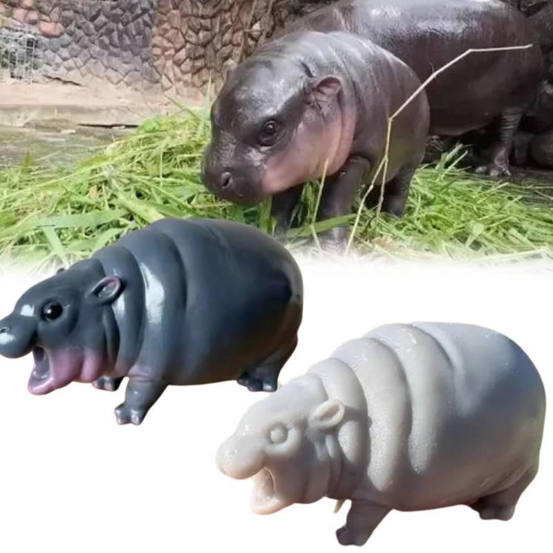 Moo Deng Decoration Toy Resin Handicraft Living Room Ornament Gifts Cartoon