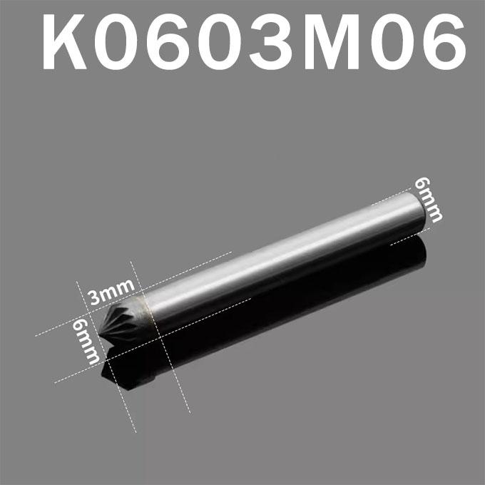 

1 шт. K-типа 90 градусов конический твердосплавный вращающийся напильник вольфрамовая сталь шлифовальная головка фреза гравировальные и шлифовальные инструменты 6 мм