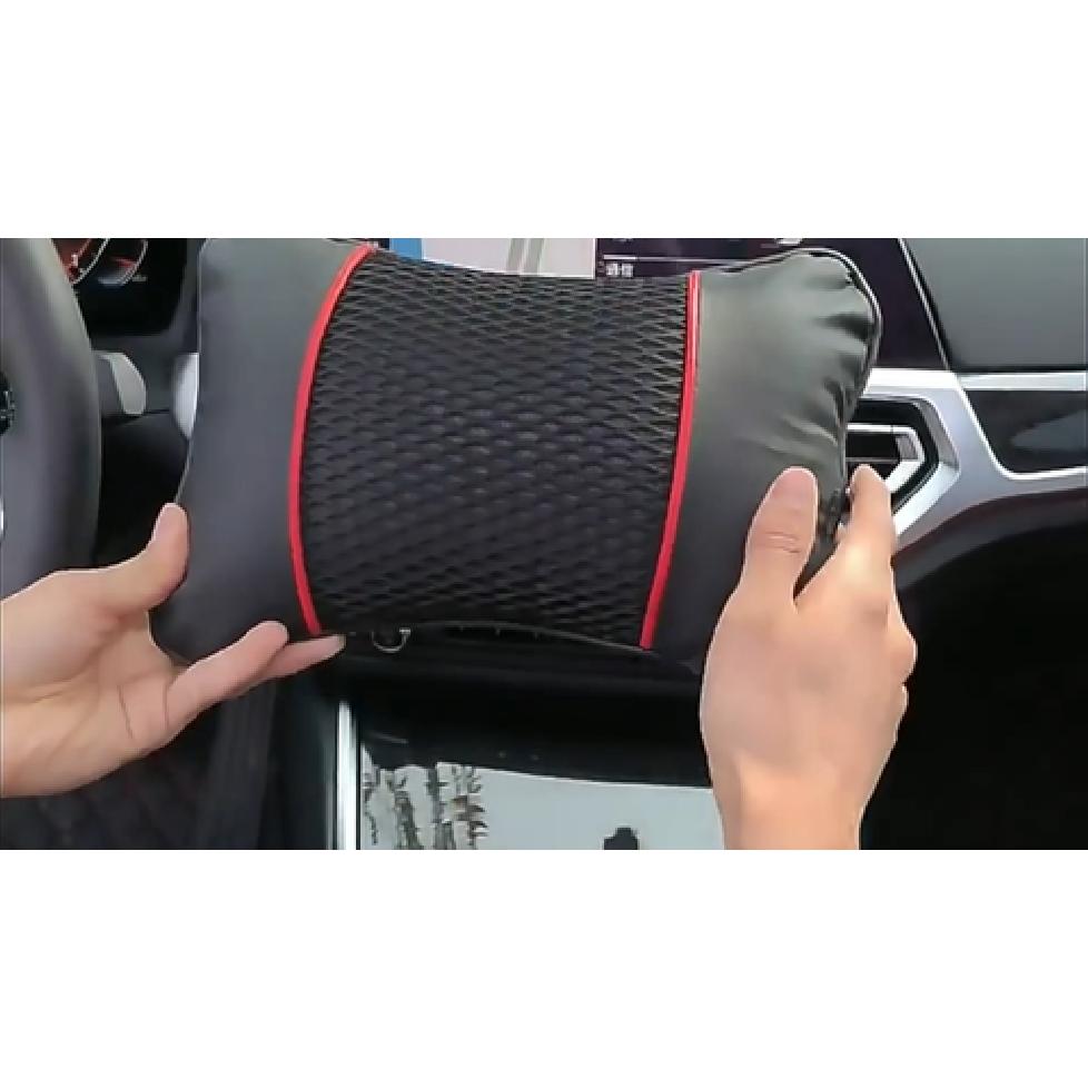 1X Car Seat Headrest Pad Memory Foam Pillow Head Neck Rest Support Cushion Black