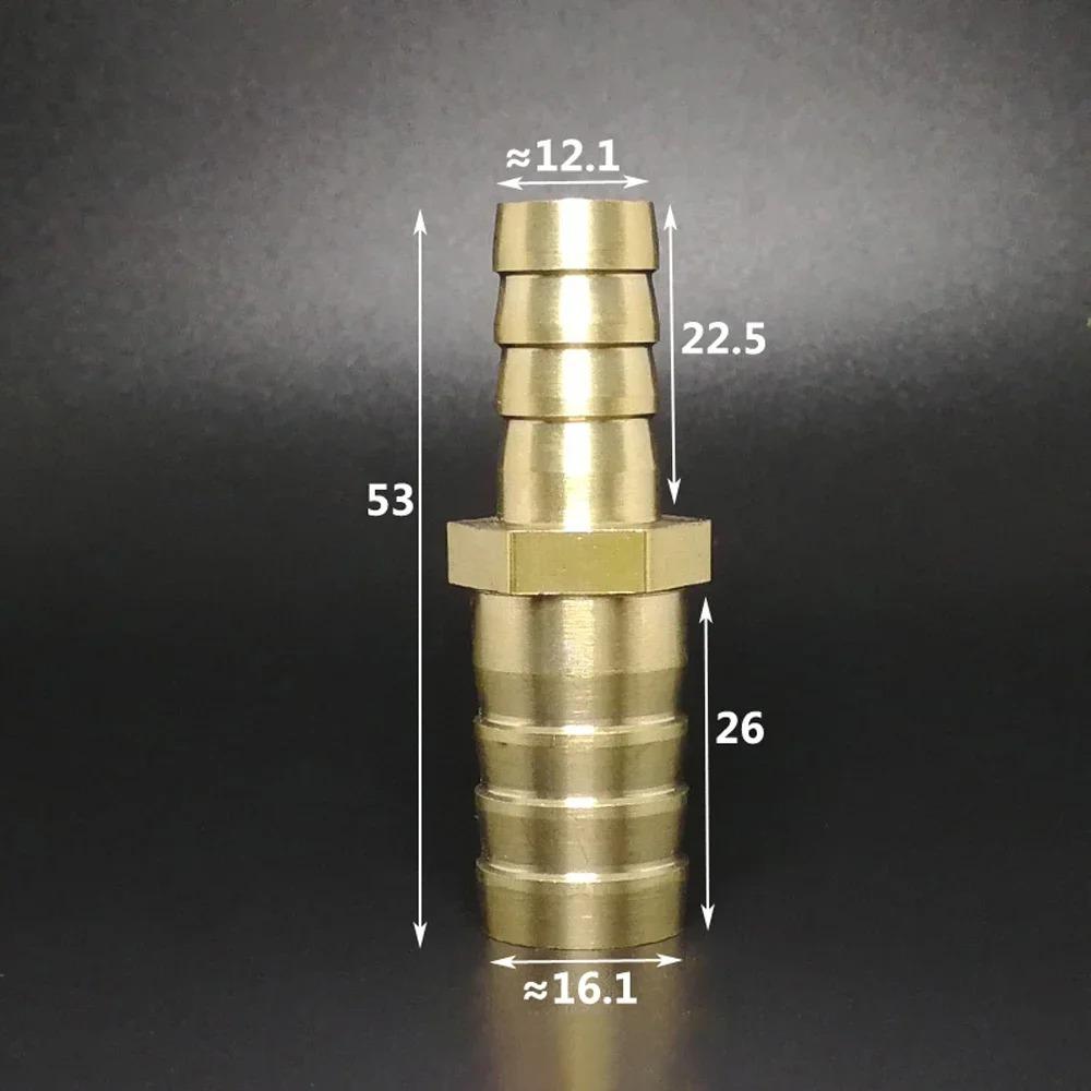 2.5 3 4 5 6 7 8 9 10 12 14 16 19 22 25 32 Mm Hose Barb Hosetail Straight Reducer Adapter Transfer Brass Pipe Fitting Water Gas