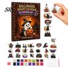 Faux Diamond Art Ornaments Craft Kit Halloween Advent Calendar, Kit, 24 Day Countdown, Kids Holiday Activity DIY Hanging for Adults, Tree Decoration