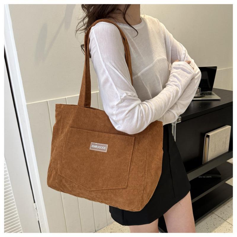 Women Canvas Corduroy Tote Bags Handbag Messenger Shoulder Bag shopping bag UK