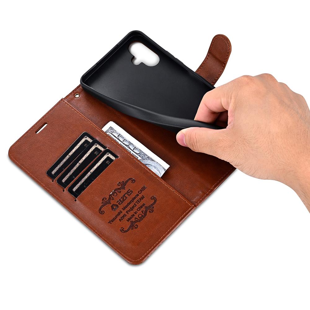 AZNS For Samsung Galaxy A06 4G Case Anti-Scratch PU Leather Stand Wallet Phone Cover