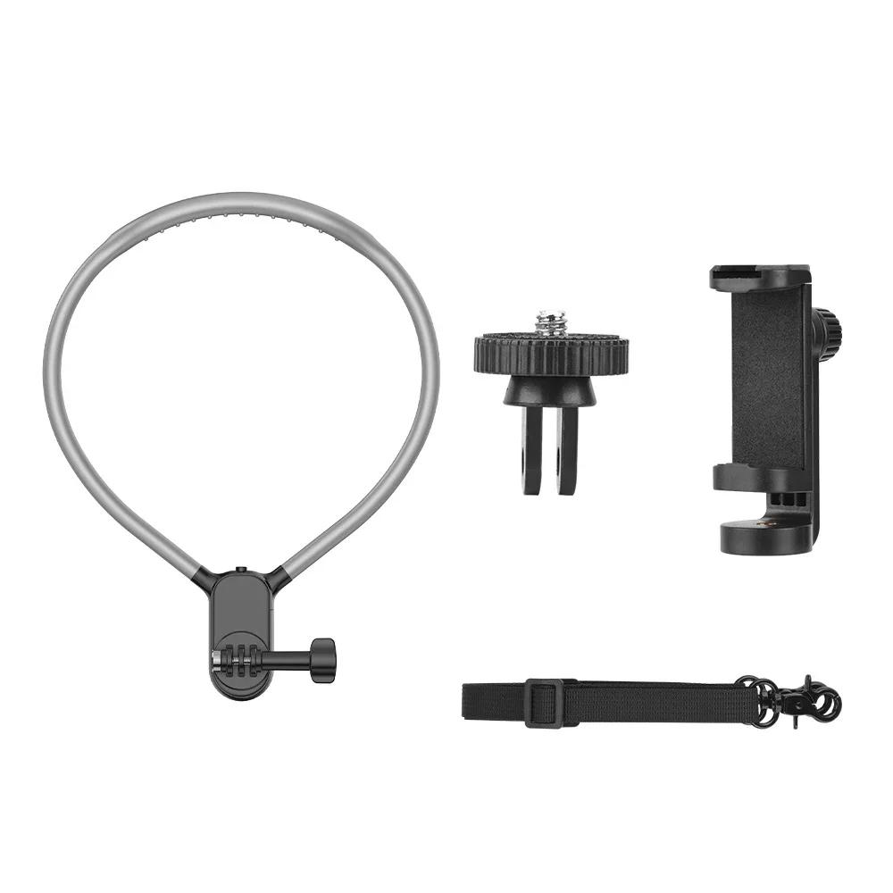 Flymile Neck Mount for DJI Action 5/Gopro 13/Insta360 Camera/Phone Neck Holder for Indoor Outdoor Video Recording POV Vlog