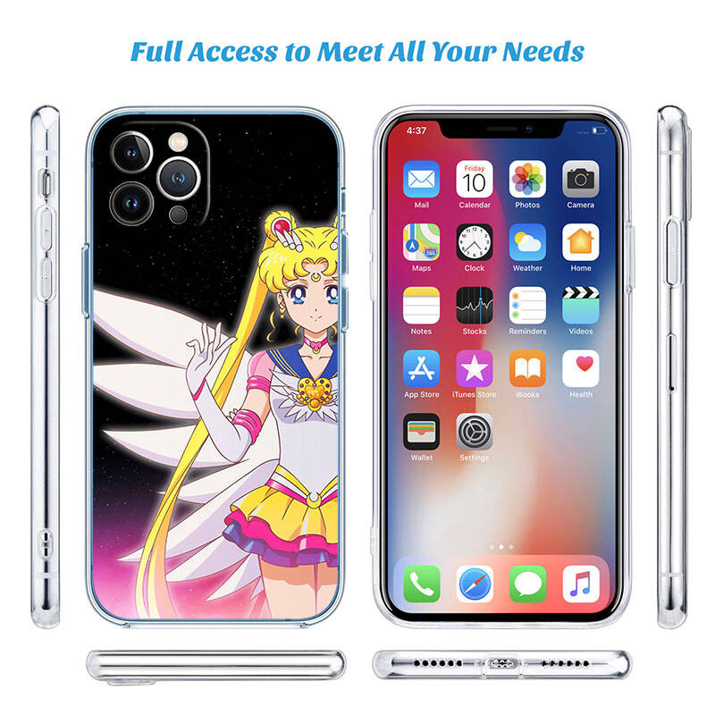 MH133 S-Sailor Moon Case for Motorola E7 G6 G7 G8 G9 Plus Power Play G10 G20 G04 E30 E40 E22 E20 E13 E15 G22 G23 G05 G75 G35 G55