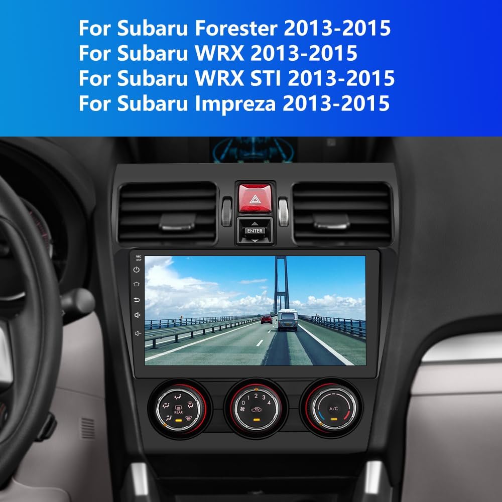 9-дюймовая автомагнитола для Subaru Forester WRX Impreza 2013-2015, Android 13, CarPlay, Android Auto, GPS, WiFi, BT, DSP United States
