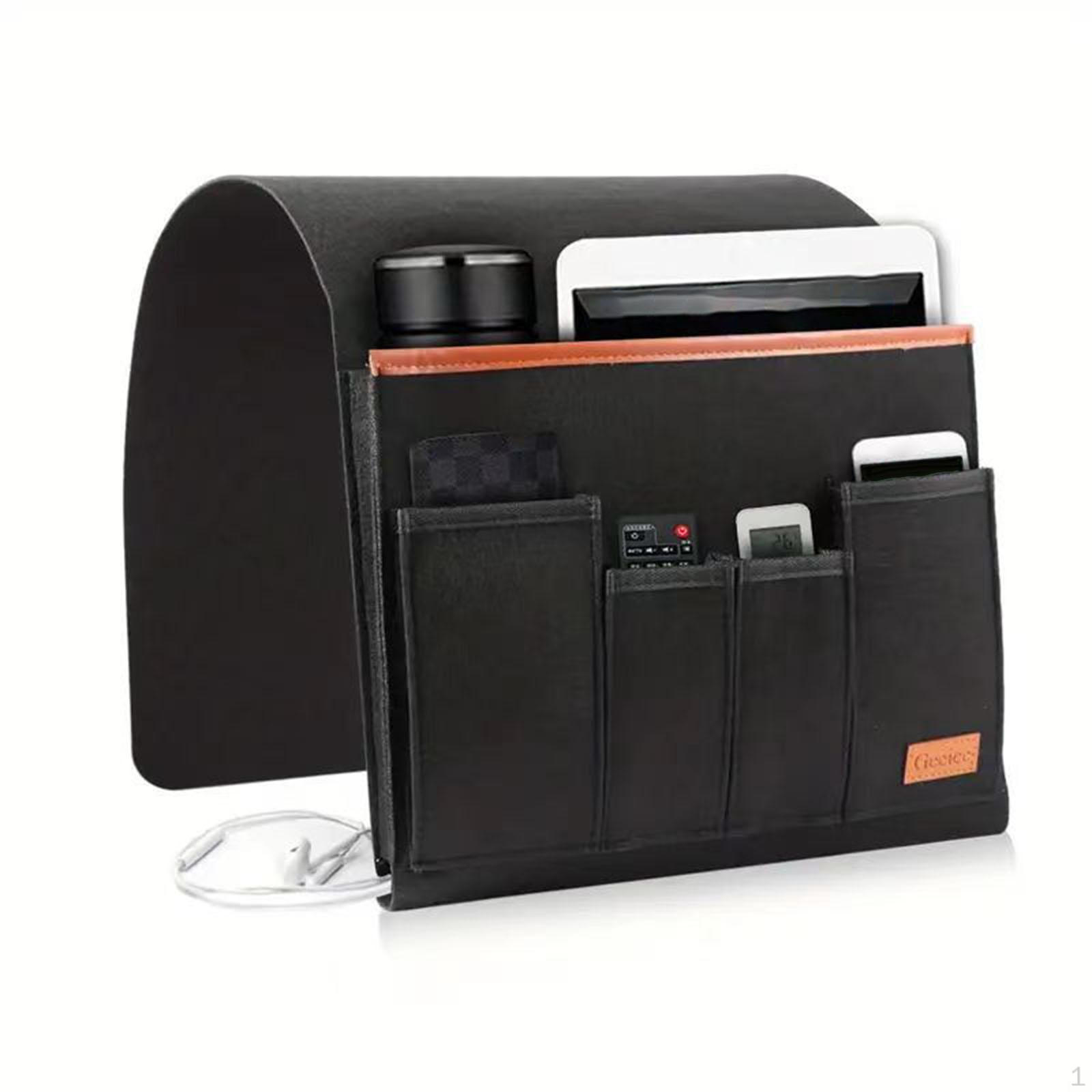 Bedside Organiser Bed Storage Pocket Multipurpose Hanging Organizer Bag Sofa Armrest for Book чёрный 890₽