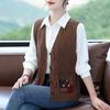 Retro Fashion Knit Cardigan Vest – Spring/Autumn 2025 Collection