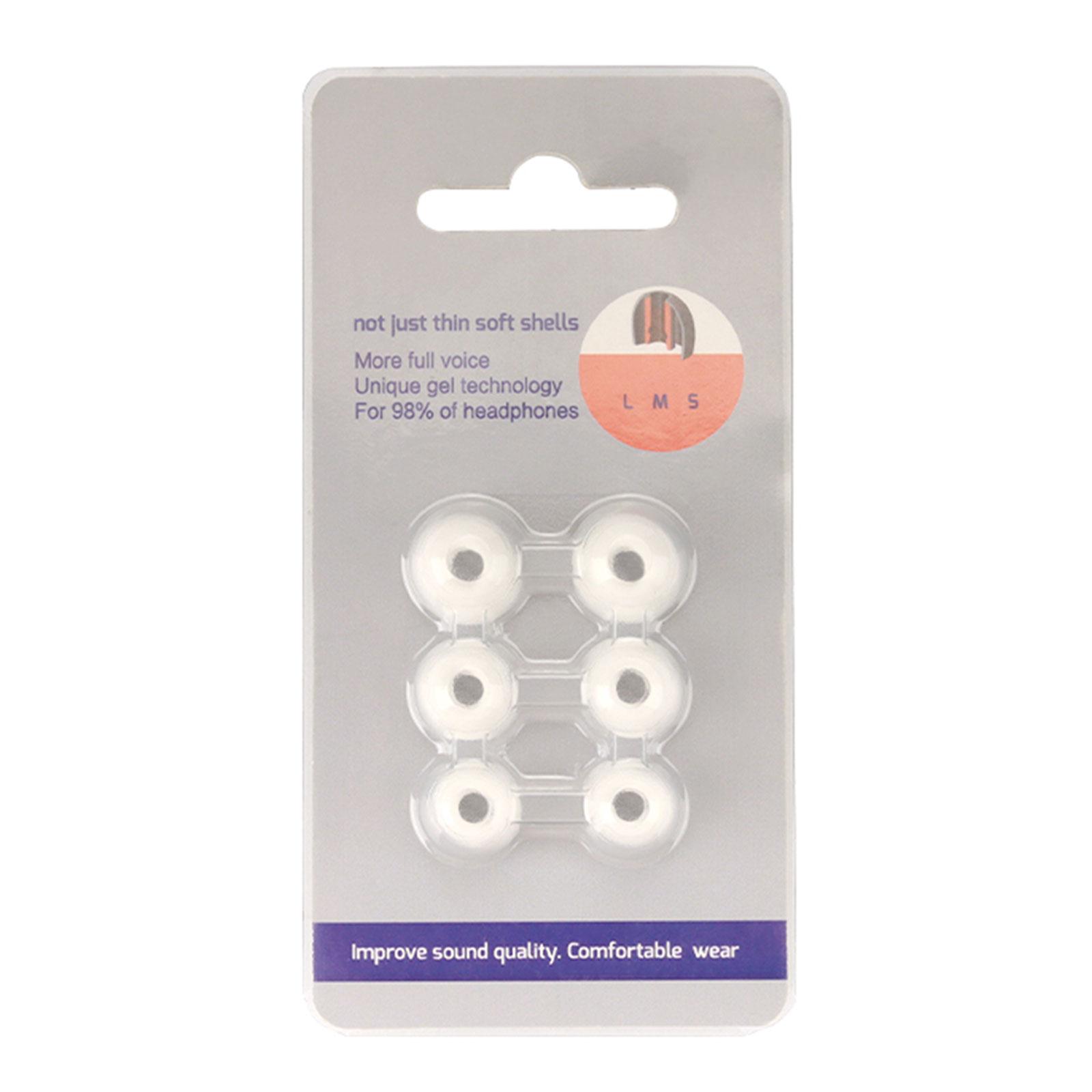 

Comfortable Ear Tip Plug Protective Cover Sleeve Cushion Provide Superior Noise Cancelling Sweat Resistant for Buds 6/5 белый