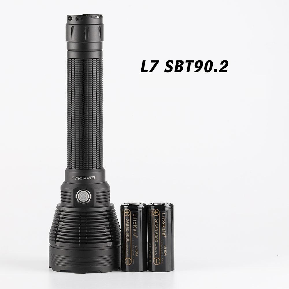 Convoy L7 High Powerful Tactical Flashlight SBT90.2 5900LM LED Torch Light by 21700 Battery for Hunting Camping Self Defense
