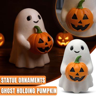 Halloween Kürbis Statue Ornament, Feiertagsparty Dekoration, Heim Desktop Statue Ornament Handwerk