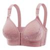 European Plus Size Wireless Front Closure Bra for Middle-Aged and Elderly – Comfortable Push-Up Design