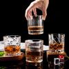 18-Second Rotating Crystal Whiskey Tumbler: Creative Liquor Glass for Home Use