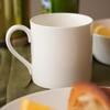 NARUMI Luminar Mug, 340cc, White, Stylish, Modern, Casual, Large, Gift, Microwave-safe, Dishwasher-safe, Gift Boxed, 52538-2999