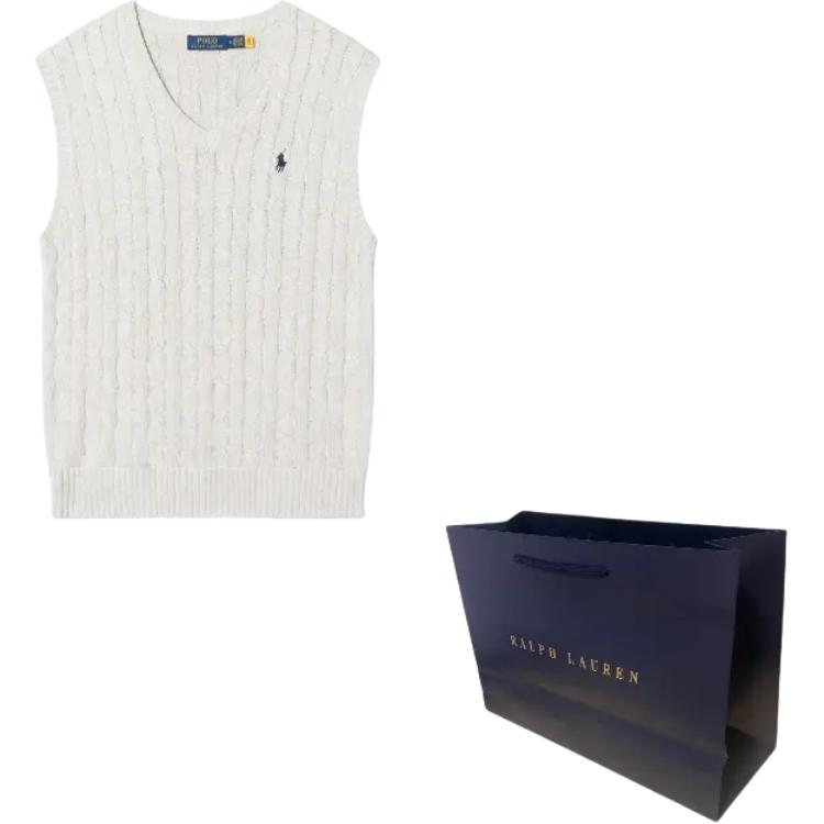 Polo Ralph Lauren Cable Knit Vest Gray 710766173-004